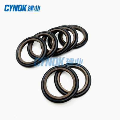 Резиновый цвет Брауна уплотнения шага уплотнений гидравлического масла HBTS PTFE